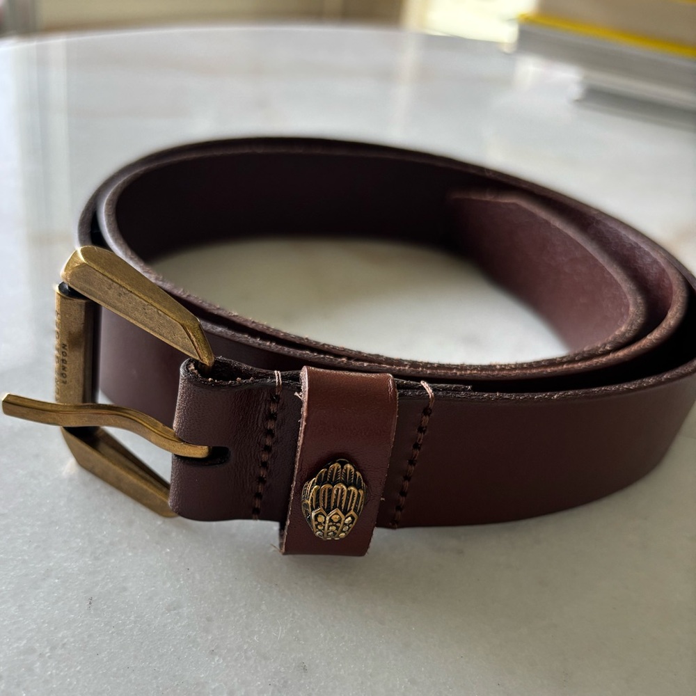 Kurt Geiger London women’s brown leather belt L/XL